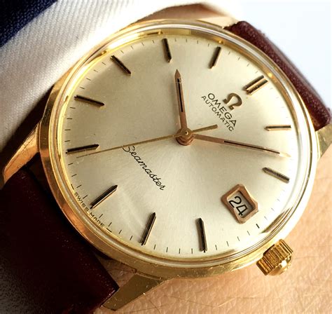 omega seamaster 18k solid gold|omega 18k gold watch price.